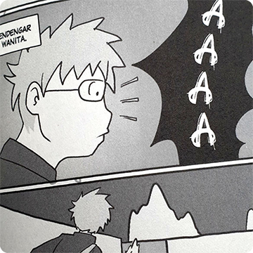 cetak komik hitam putih